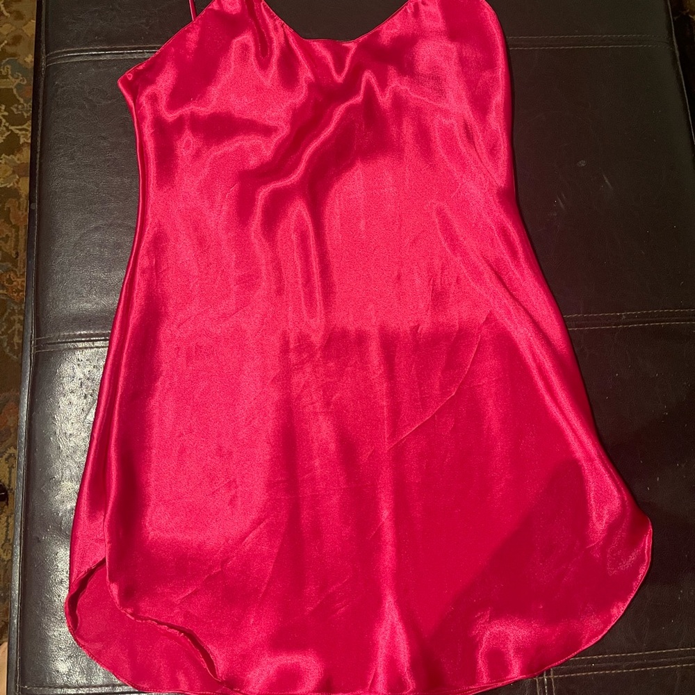 Pink slip dress